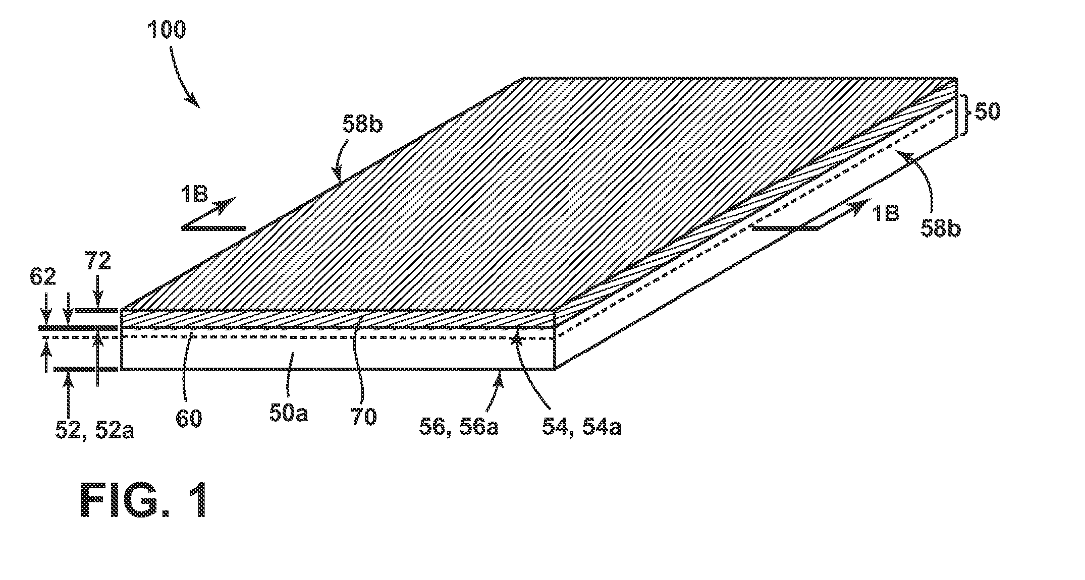 Perspective view of the Corning stack assembly